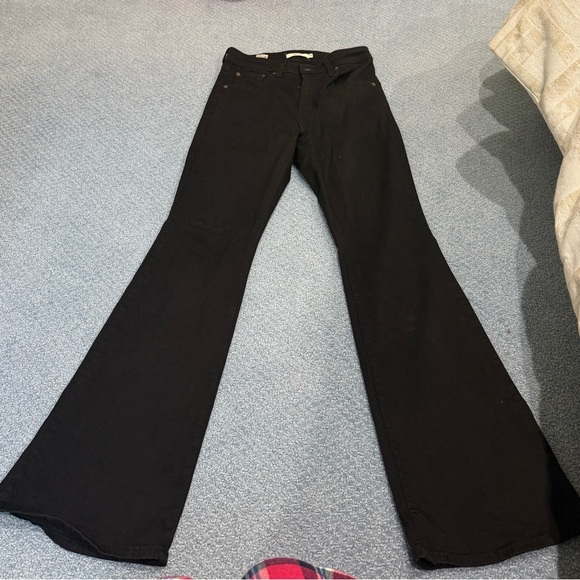 Levi Strauss & Co Denim - Levi Strauss 726 Flare leg jeans in black host pick